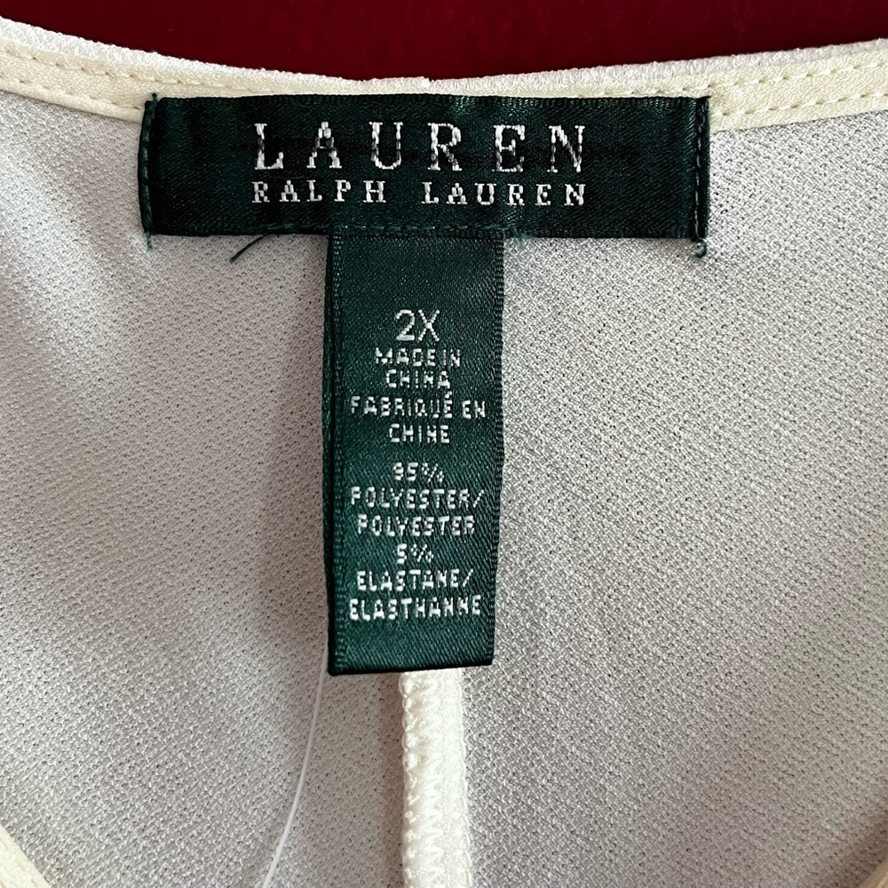 **SOLD** NWT  LAUREN Ralph Lauren Keyhole JerseyTunic Top - Picture 3 of 11